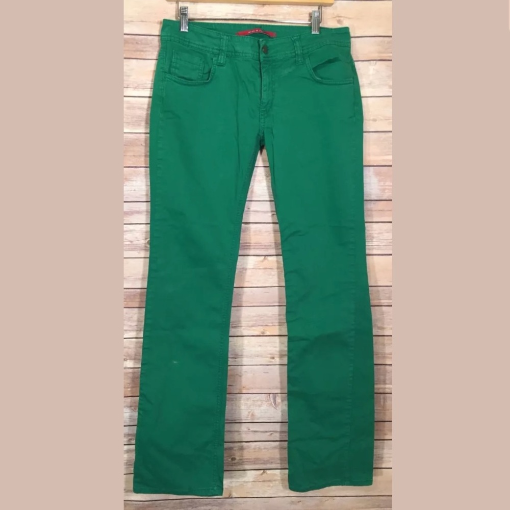 Ex-J Jeans 32" Wiast Green Skinny Office Casual